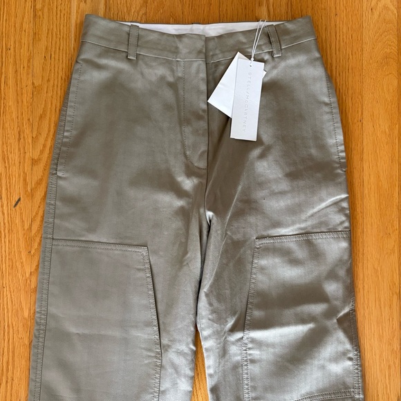 Stella McCartney Khaki Wide-Leg Pants - Picture 6 of 14